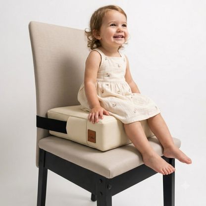 Assento de Alimentação e Elevação Quadrado Infantil - Offwhite