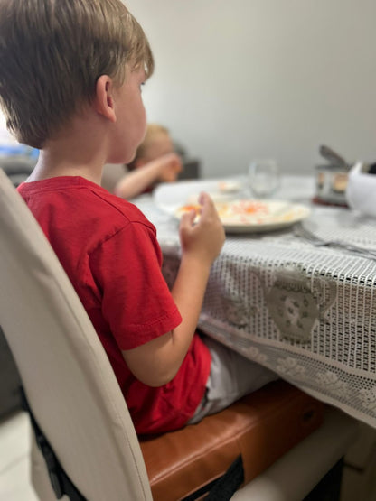 Assento de Alimentação e Elevação Quadrado Infantil - Preto